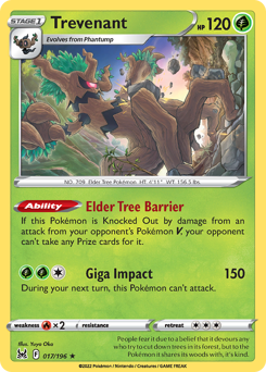 Pokemon Lost Origin Trevenant - 17