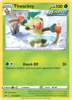 Pokemon Chilling Reign Thwackey - 17