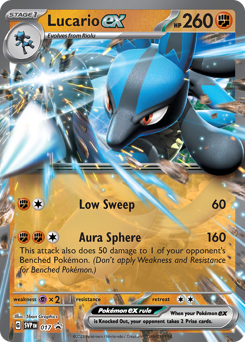 Pokemon Scarlet & Violet Black Star Promos Lucario ex - 17