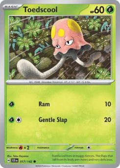 Pokemon Stellar Crown Toedscool - 17