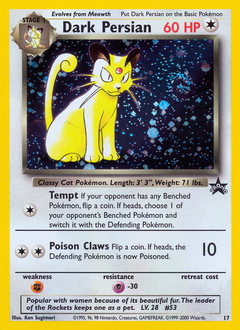 Pokemon Wizards Black Star Promos Dark Persian - 17
