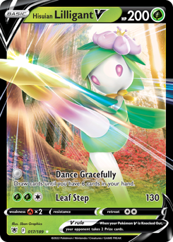 Pokemon Astral Radiance Hisuian Lilligant V - 17