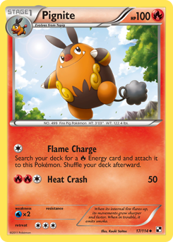 Pokemon Black & White Pignite - 17