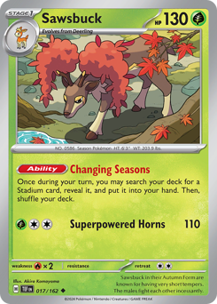Pokemon Temporal Forces Sawsbuck - 17
