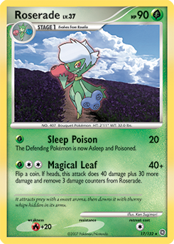 Pokemon Secret Wonders Roserade - 17