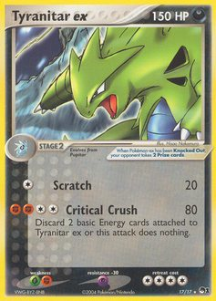 Pokemon POP Series 1 Tyranitar ex - 17