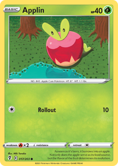 Pokemon Evolving Skies Applin - 17