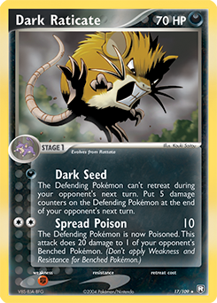 Pokemon Team Rocket Returns Dark Raticate - 17