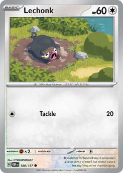 Pokemon Obsidian Flames Lechonk - 180