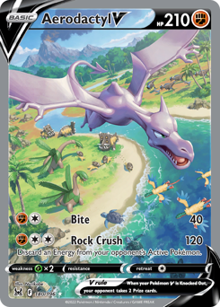 Pokemon Lost Origin Aerodactyl V - 180