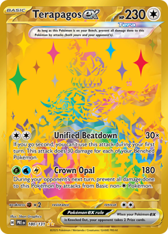 Pokemon Prismatic Evolutions Terapagos ex - 180