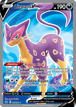 Pokemon Chilling Reign Liepard V - 180
