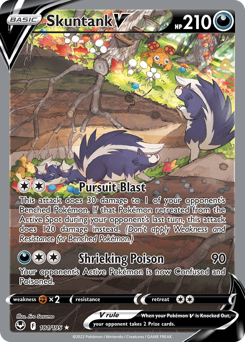 Pokemon Silver Tempest Skuntank V - 181