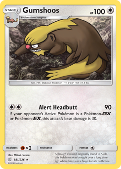 Pokemon Unified Minds Gumshoos - 181
