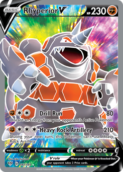 Pokemon Darkness Ablaze Rhyperior V - 181