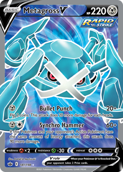 Pokemon Chilling Reign Metagross V - 181