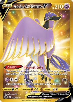 Pokemon Brilliant Stars Galarian Articuno V - 181