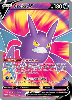 Pokemon Darkness Ablaze Crobat V - 182