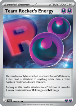Pokemon Destined Rivals Team Rocket's Energy - 182