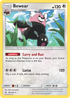 Pokemon Cosmic Eclipse Bewear - 182