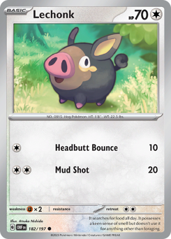 Pokemon Obsidian Flames Lechonk - 182
