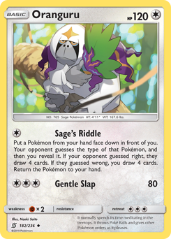 Pokemon Unified Minds Oranguru - 182