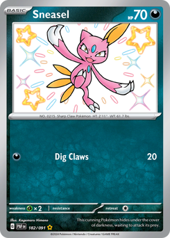 Pokemon Paldean Fates Sneasel - 182