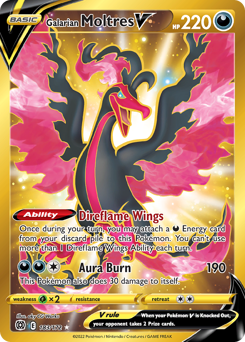 Pokemon Brilliant Stars Galarian Moltres V - 183