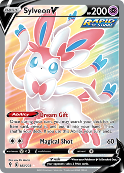 Pokemon Evolving Skies Sylveon V - 183