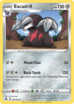 Pokemon Fusion Strike Excadrill - 183