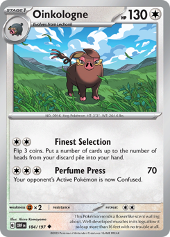 Pokemon Obsidian Flames Oinkologne - 184