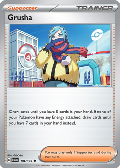 Pokemon Paldea Evolved Grusha - 184