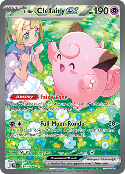 Pokemon Journey Together Lillie's Clefairy ex - 184