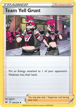 Pokemon Sword & Shield Team Yell Grunt - 184