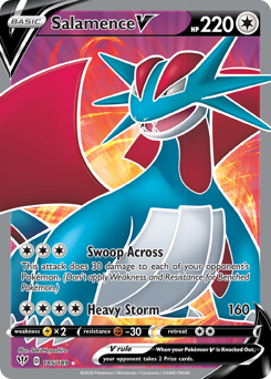 Pokemon Darkness Ablaze Salamence V - 185