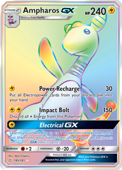 Pokemon Team Up Ampharos-GX - 185