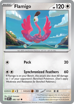 Pokemon Obsidian Flames Flamigo - 185