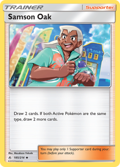 Pokemon Unbroken Bonds Samson Oak - 185