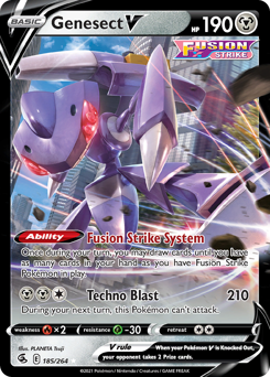 Pokemon Fusion Strike Genesect V - 185