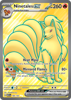Pokemon 151 Ninetales ex - 186