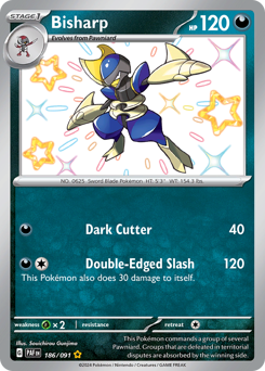 Pokemon Paldean Fates Bisharp - 186