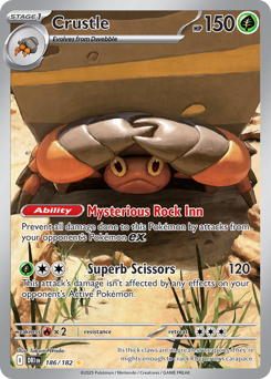 Pokemon Destined Rivals Crustle - 186