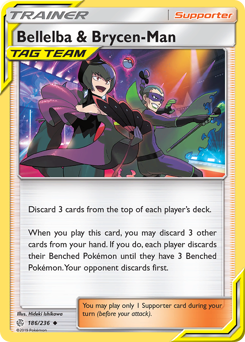 Pokemon Cosmic Eclipse Bellelba & Brycen-Man - 186