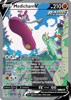 Pokemon Evolving Skies Medicham V - 186