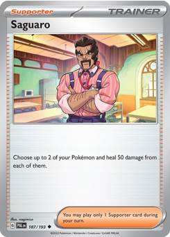 Pokemon Paldea Evolved Saguaro - 187