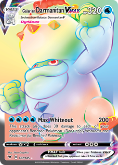 Pokemon Vivid Voltage Galarian Darmanitan VMAX - 187