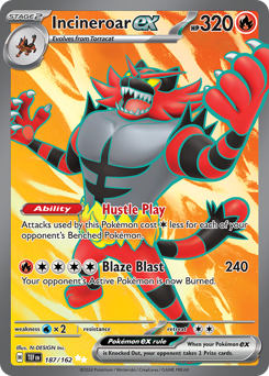 Pokemon Temporal Forces Incineroar ex - 187