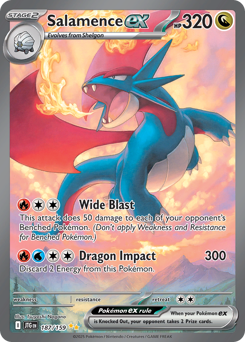 Pokemon Journey Together Salamence ex - 187
