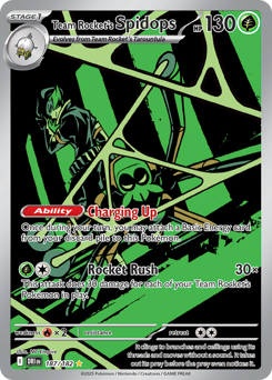 Pokemon Destined Rivals Team Rocket's Spidops - 187