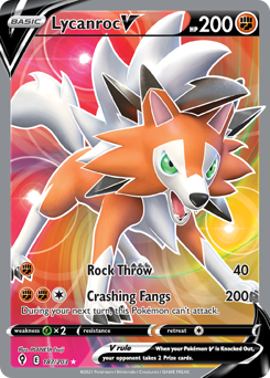 Pokemon Evolving Skies Lycanroc V - 187